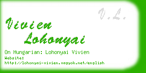 vivien lohonyai business card